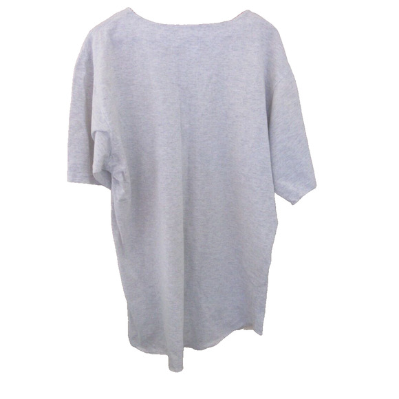 VTG 90s Warner Brothers COLLEGEWEAR Gray Bugs Bunny T-Shirt W/Buttons ONE SIZE - Picture 2 of 4